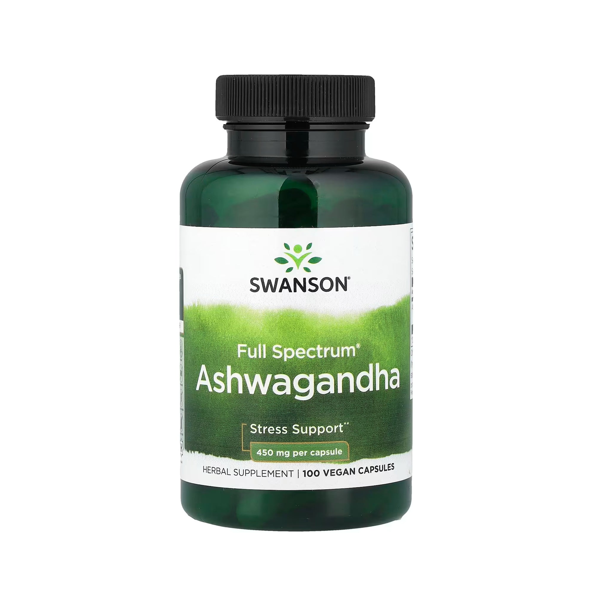 Swanson Full Spectrum Ashwagandha 450 mg - 100 Vegan Capsules