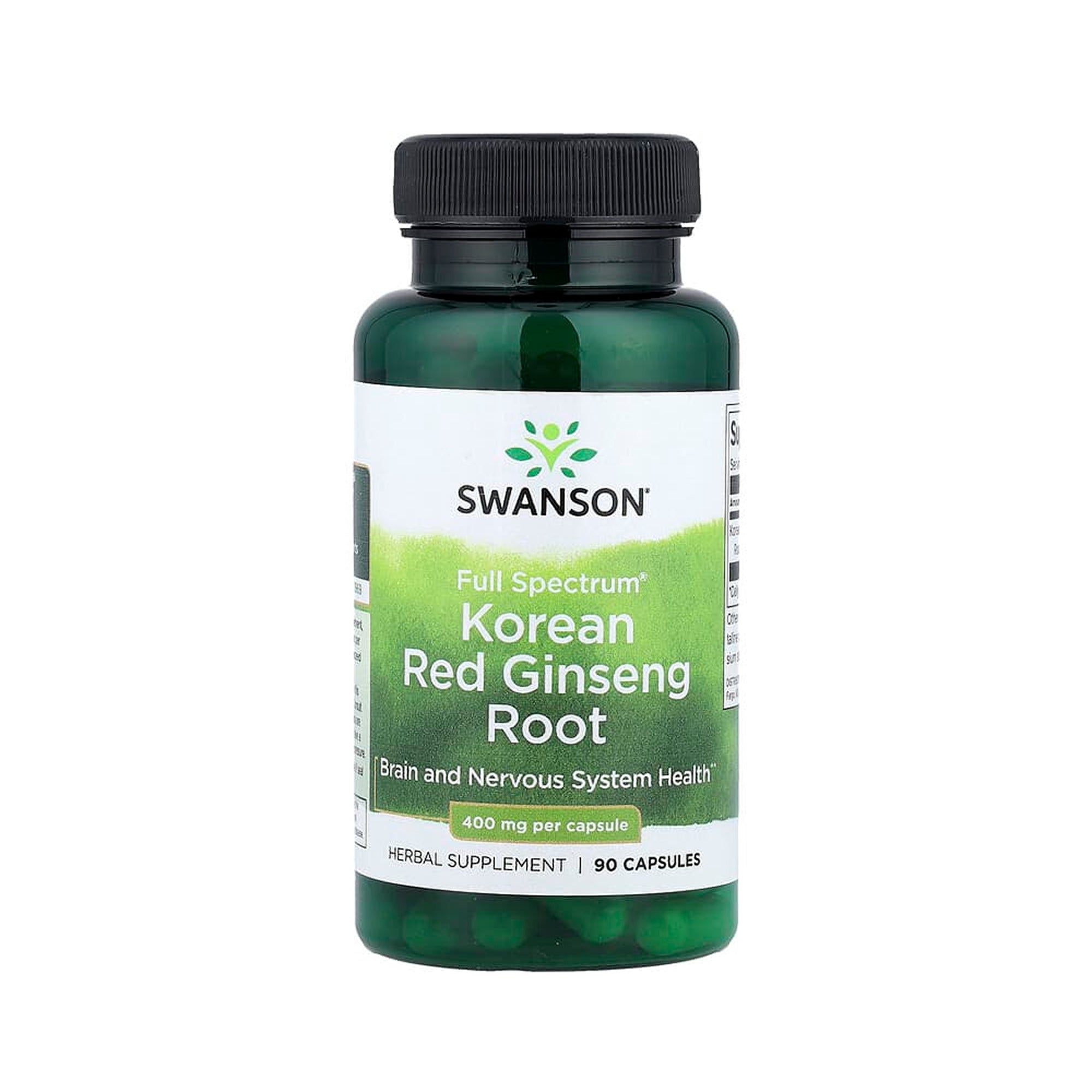 Swanson Full Spectrum Korean Red Ginseng Root 400 mg - 90 Caps