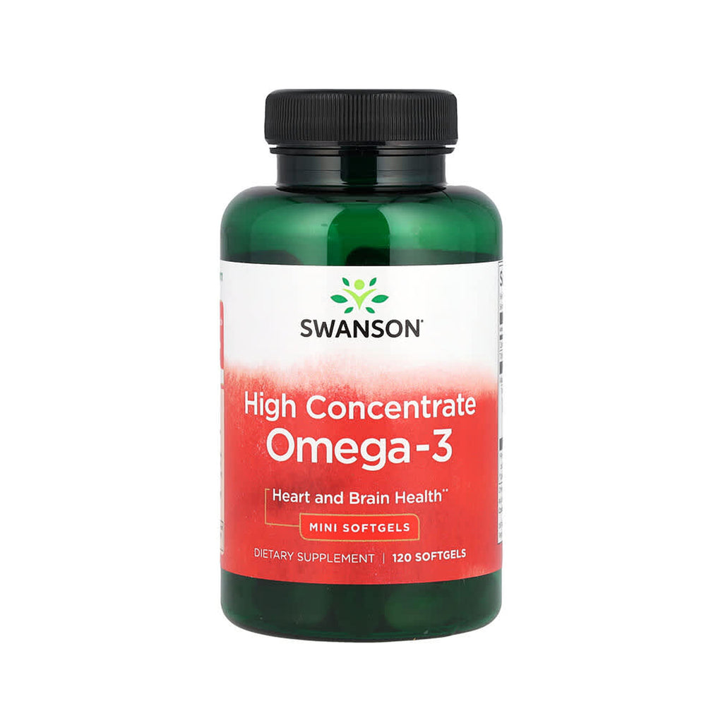 Swanson مركز أوميجا-3 عالي التركيز كبسولات صغيرة 570 ملغ - 120 كبسولة