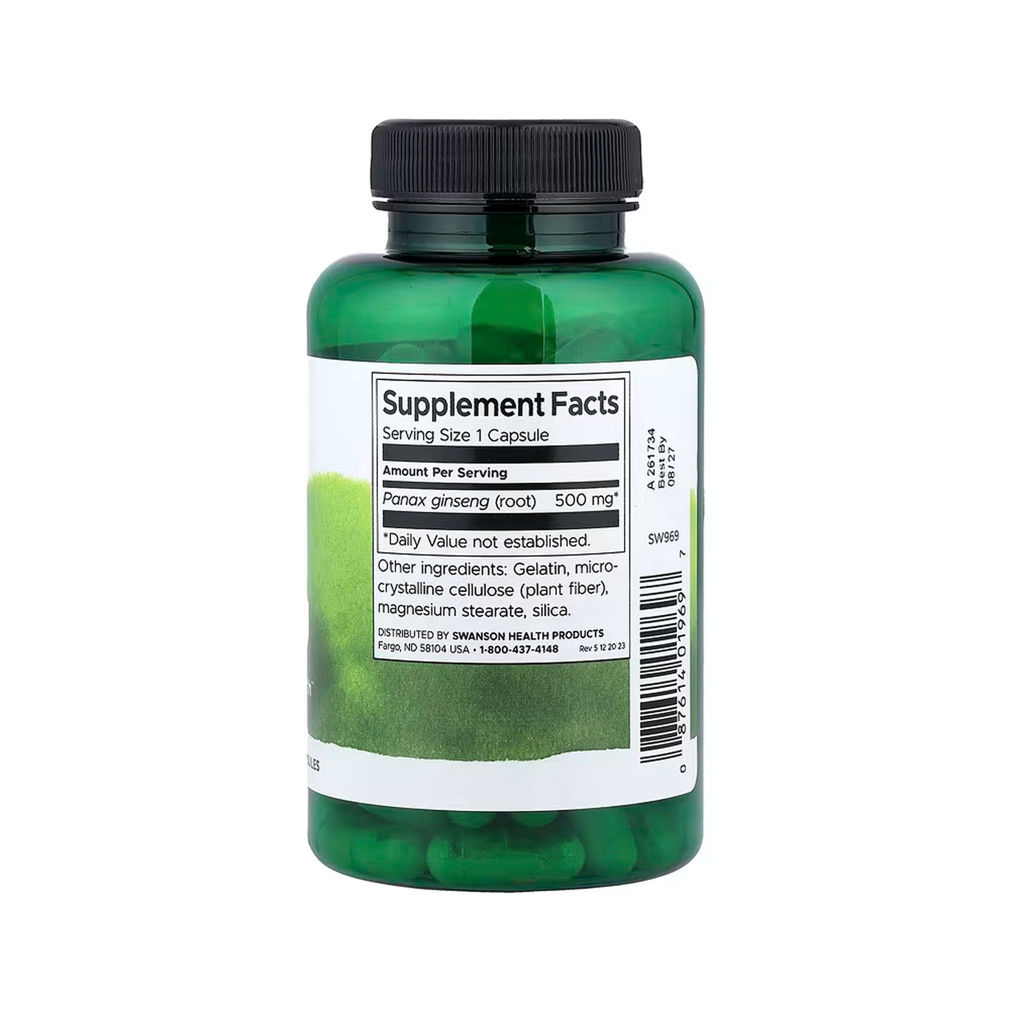 Swanson Korean Ginseng 500 mg - 100 Caps