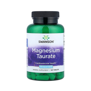 Swanson Magnesium Taurate 100 mg - 120 Vegan Tabs