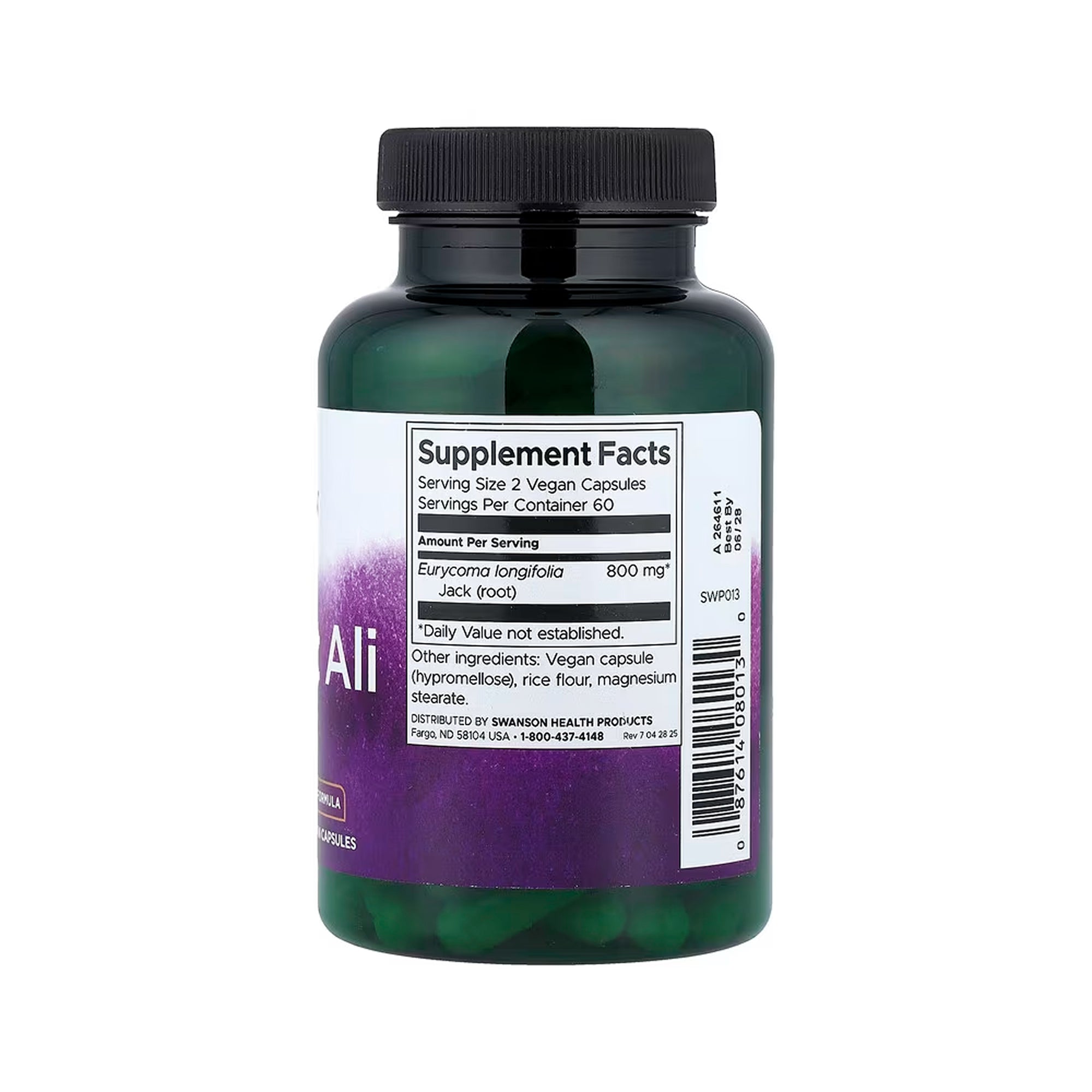 Swanson Tongkat Ali 400 mg - 120 Vegan Caps