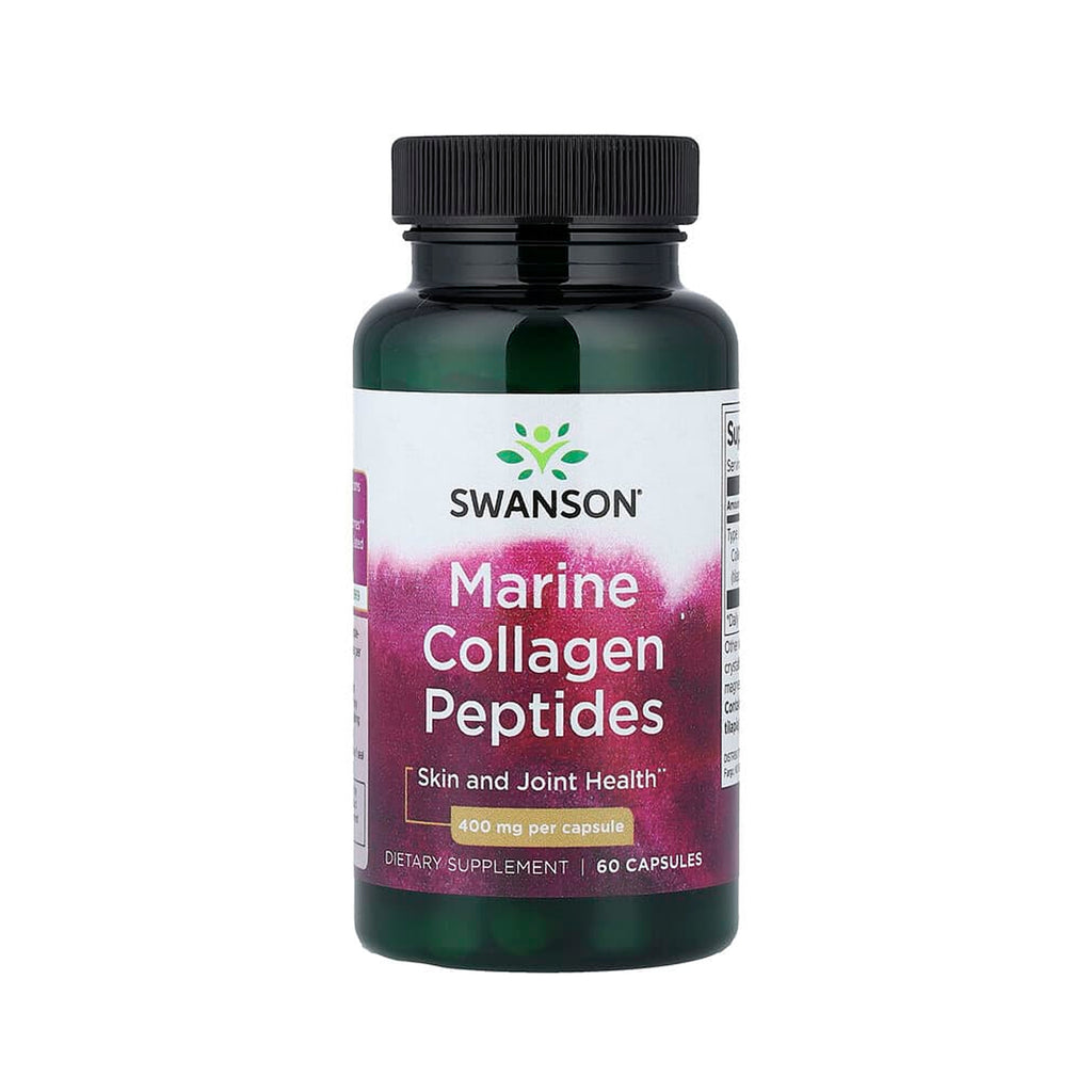 Swanson Type I Hydrolyzed Marine Collagen Peptides 400 mg - 60 Caps