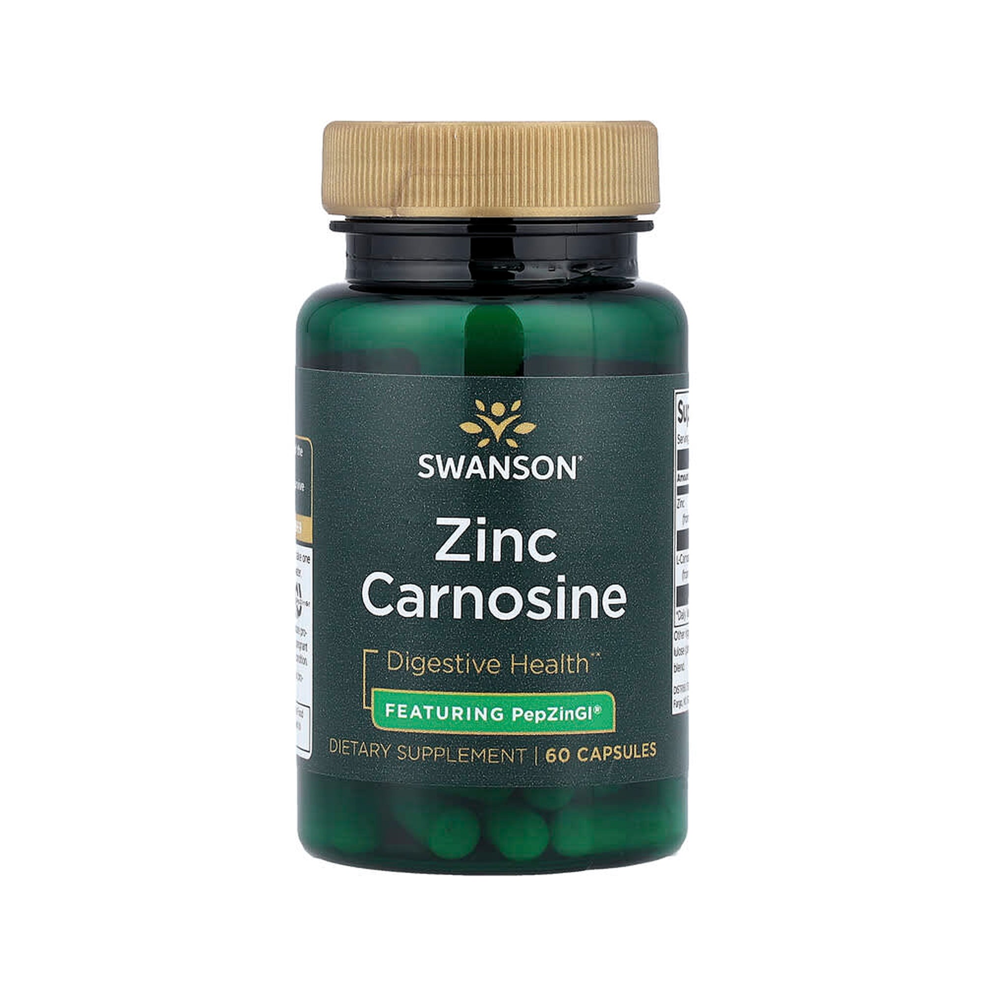 Swanson Zinc Carnosine featuring PepZinGI - 60 Caps