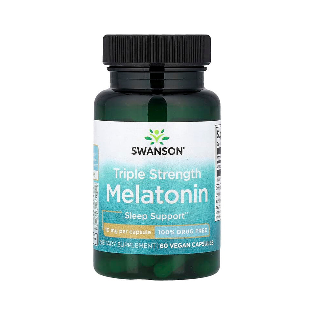 Swanson Triple Strength Melatonin 10 mg - 60 Vegan Caps