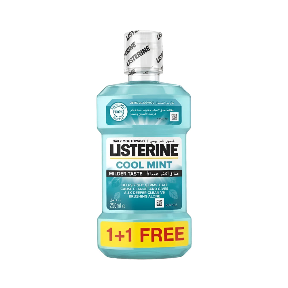Listerine Mouth Wash 250ml 1+1 Free Cool Mint v2