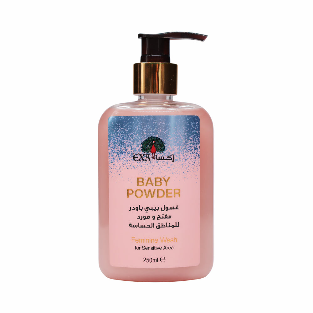 EXA Intimate Wash 250ml Baby Whitening And Rosy Powder