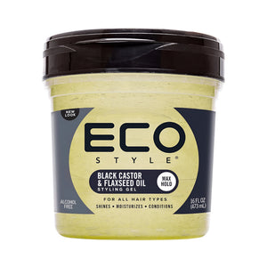 Eco Style Hair Gel 473ml With Black Castor Oil And Flaxseed Oil v2