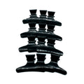 Pasteel hair clip 12pc medium black