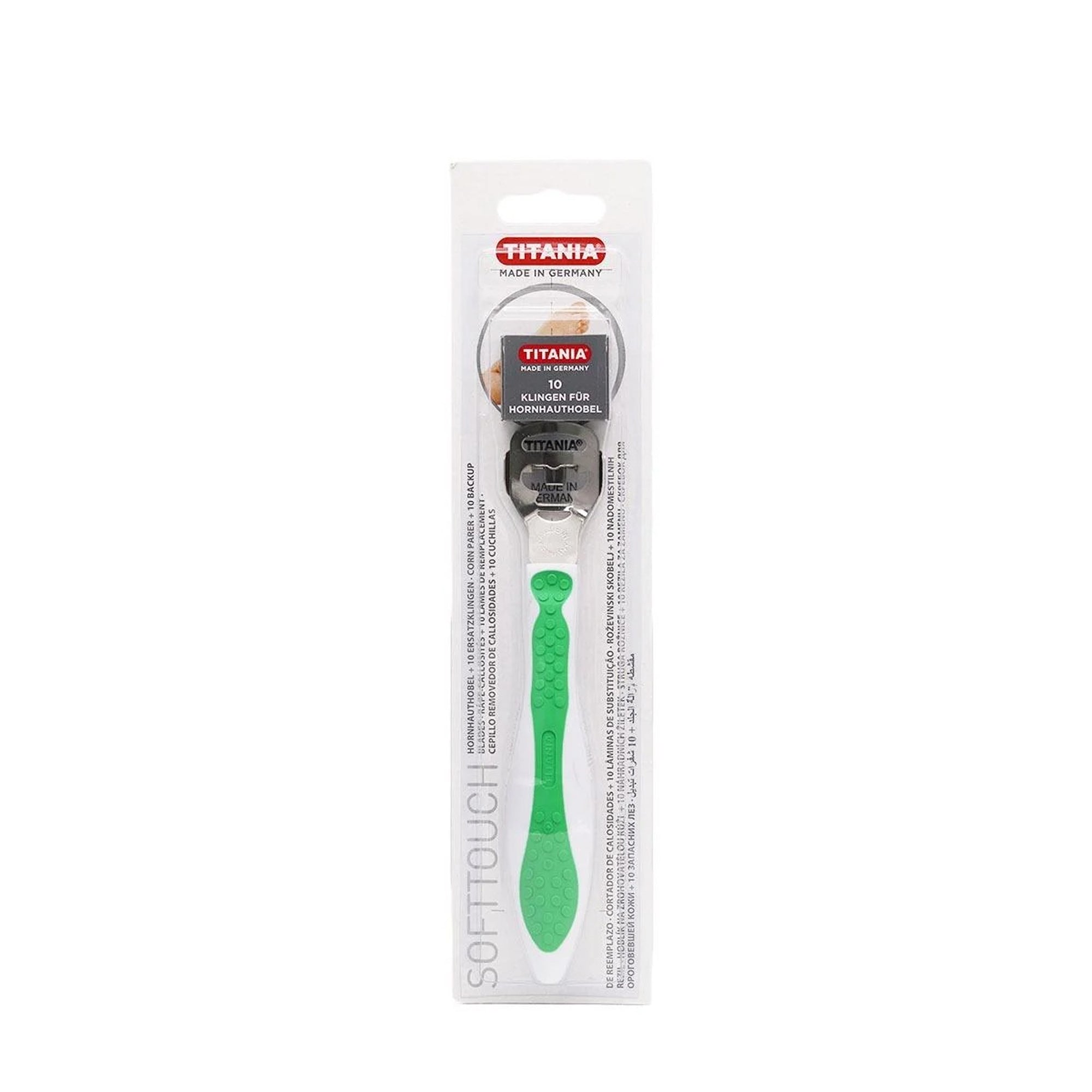 Titania Foot Care Accessories 3038/10B Skin Removal Scraper With 10 Blades
