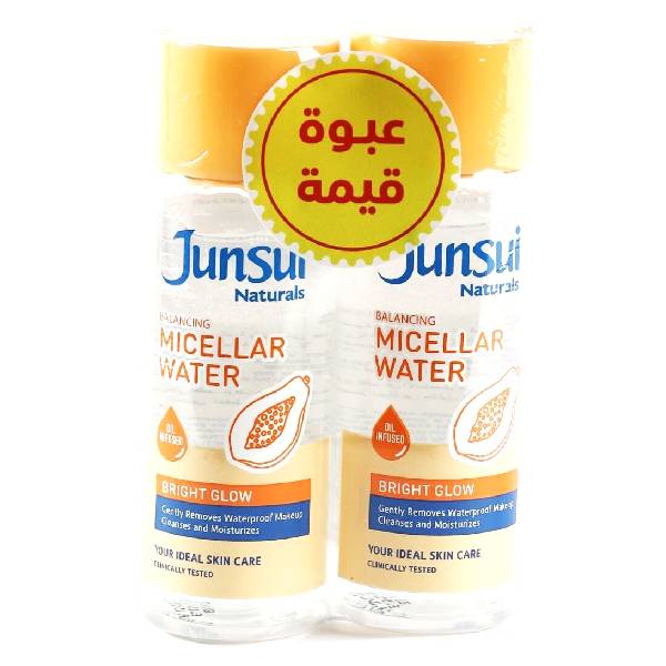 Junsui naturals micellar water 140ml bright glow 1+1