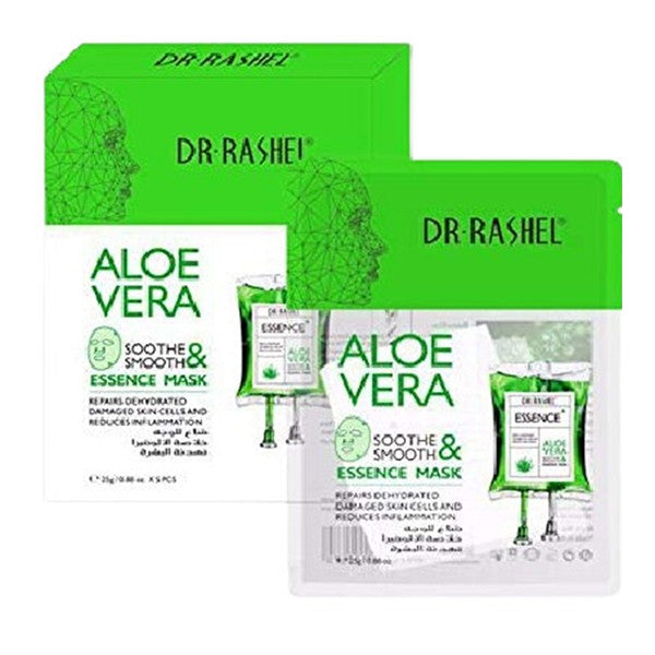 Dr.Rashel Face Mask With Aloe Vera Extract For Soothing The Skin 5 x 25 g