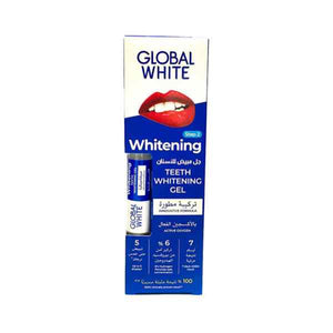 Global white teeth gel 5ml innovative formula whitening