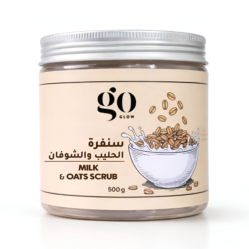 Go Glow Face & Body Scrub 500g Milk And Oatmeal