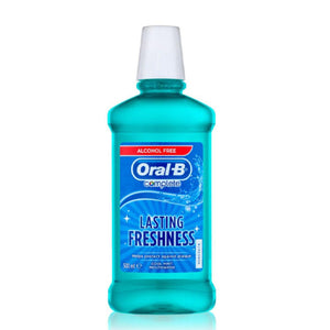 Oral b mouth wash 500ml complete long lasting freshness with mint