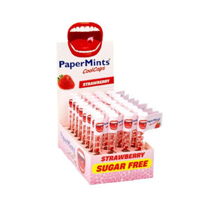 Papermints Mouth Freashner Caps 32pc Flavored With Strawberry Pack