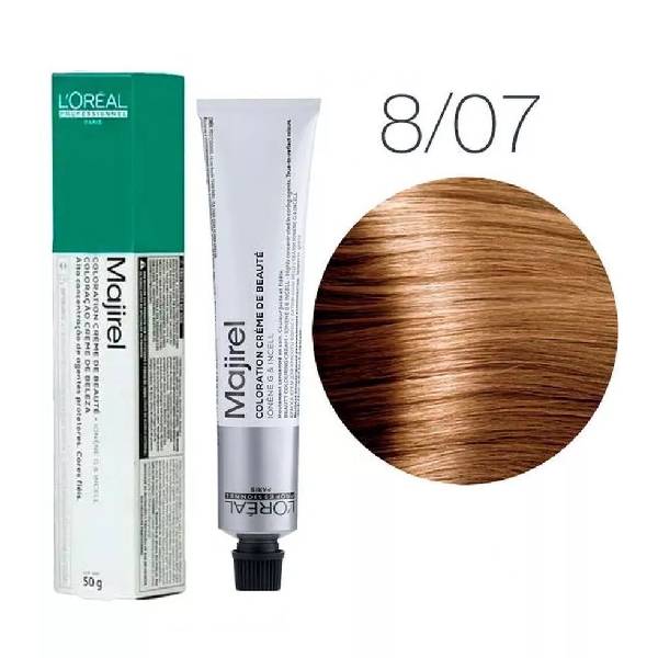 Loreal professionnel hair color 50ml majirel 8.07