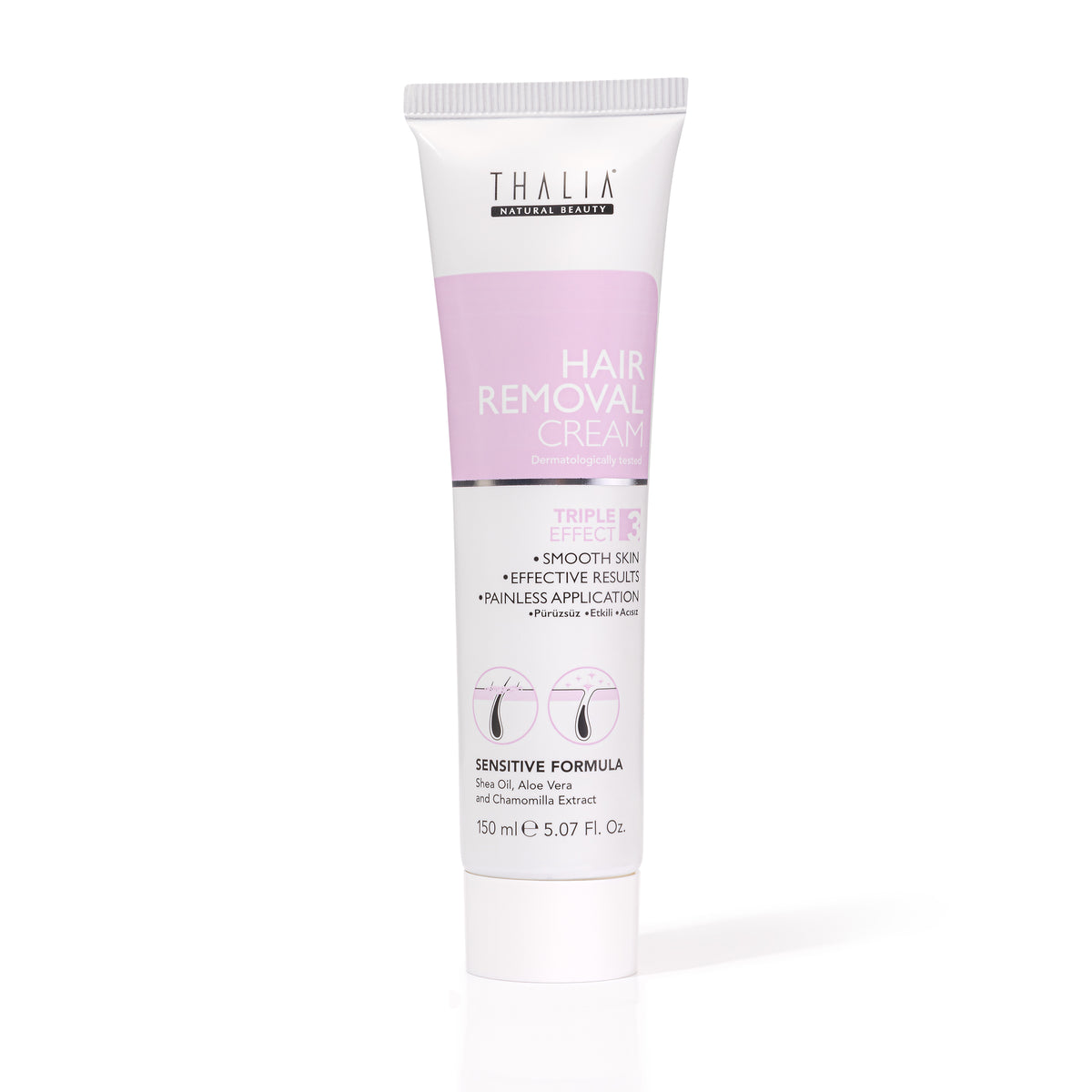 Thalia Hair Removal Cream 150ml For Sensitive Skin Triple Action