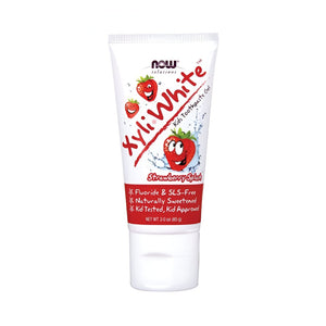 Now baby toothpaste 85g xyli white strawberry