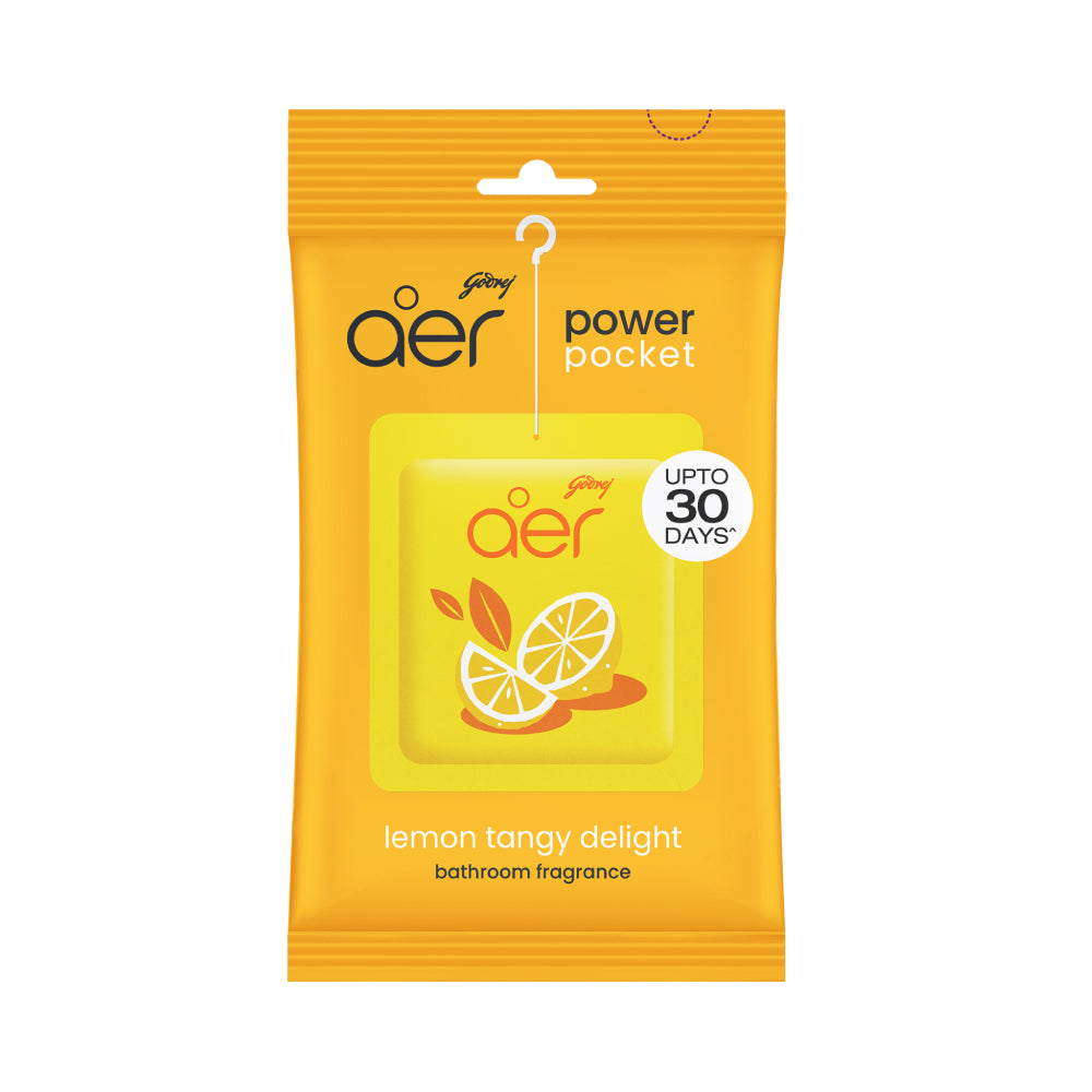Godrej home freshener 10g aer power pocket lemon tangy delight