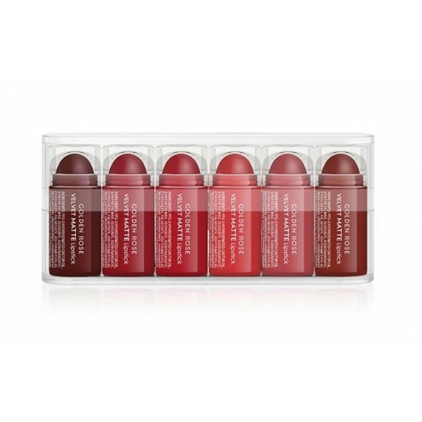 Golden rose lipstick 6pc 02 velvet matte mini mix