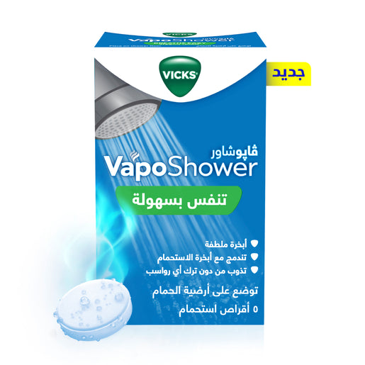 Vicks, vapo shower tablets, steam aromatherapy   5 tablets