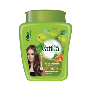 Vatika hair hot oil 450g deep moisture with olive almond and henna