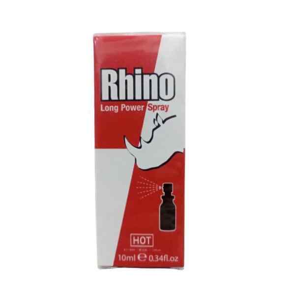 Hot delay spray 10ml rhino long power for men