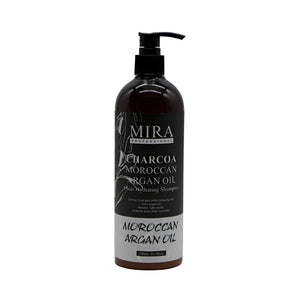 Mira Hair Shampoo 500ml Moisturizing With Charcoal And Pure Moroccan Argan Oil