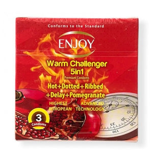 Enjoy condoms 3pc warm chalenger