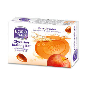Boro plus bar soap 125g with glycerin and swiss apple oil with almond