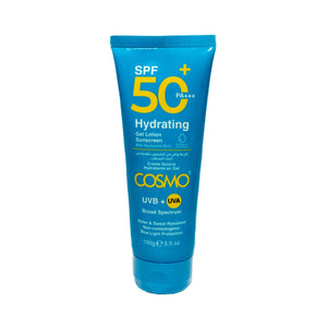 Cosmo sun cream 100g spf +50 with moisturizing water gel technology