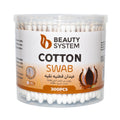 Beauty System Cotton Swabs 300pc Pure Woody