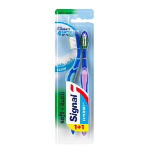 Signal toothbrush soft clean 1+1 free