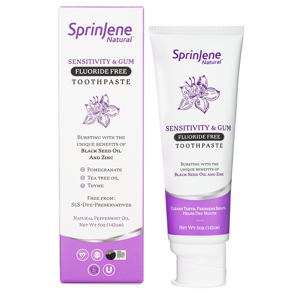 Sprin Jene Natural Tooth Paste Sensitivity & Gum 142 gm Fluoride Free