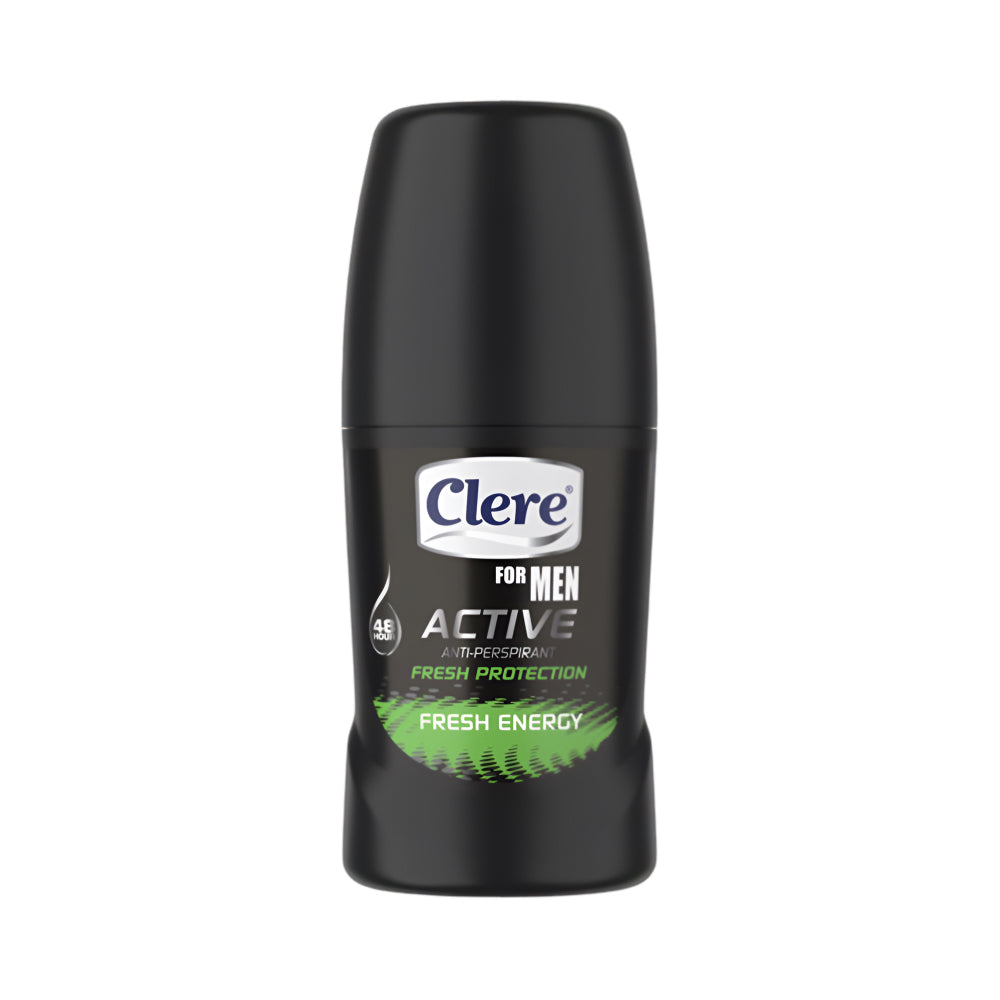 Clere Deodorant Roll On 50ml Men Active Fresh Energy