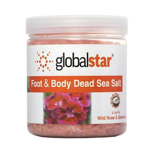Global star dead sea salts for body and feet 1kg with rose