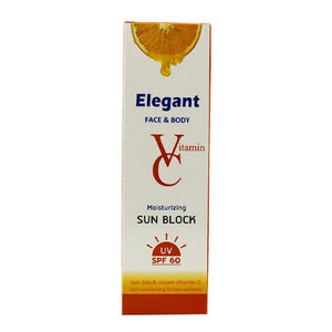 Elegant sun cream 170g vitamin c moisturizer spf 60