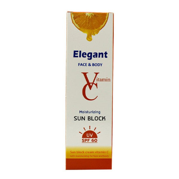 Elegant sun cream 170g vitamin c moisturizer spf 60