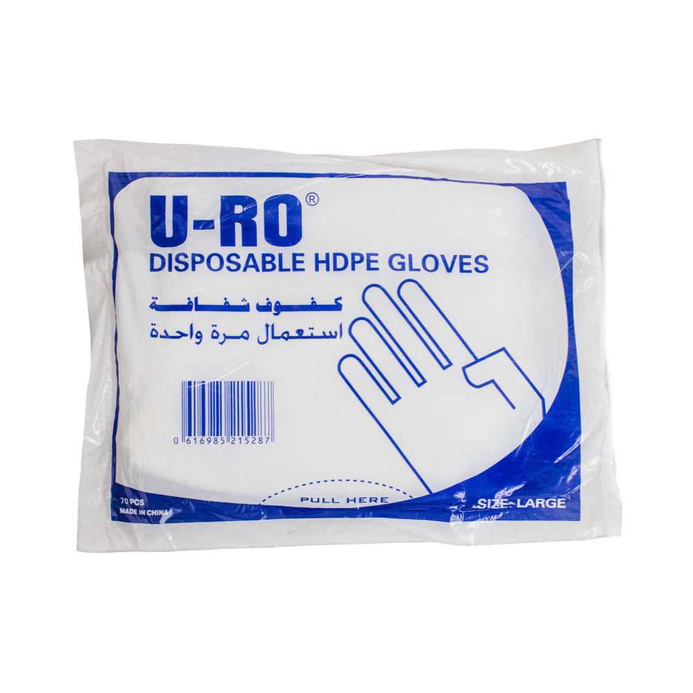 U-ro Glove L Transparent Disposable