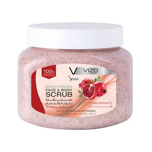 Vizo Face & Body Scrub 500ml Sensia With Pomegranate