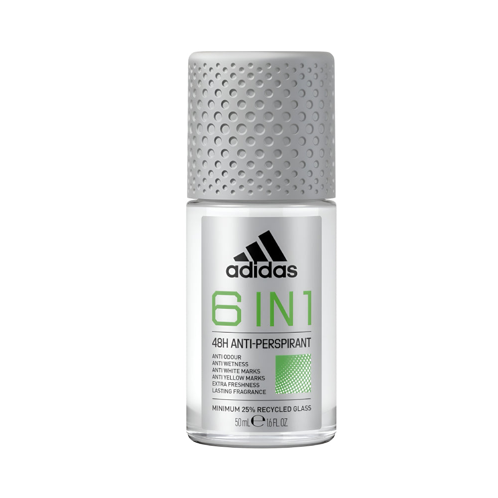 Adidas Deodorant Roll On 50ml Anti Perspirant 6 In 1 Men