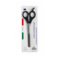 Henbor hair scissors hinbor academy line plastic serrated one side and finger rest size 6