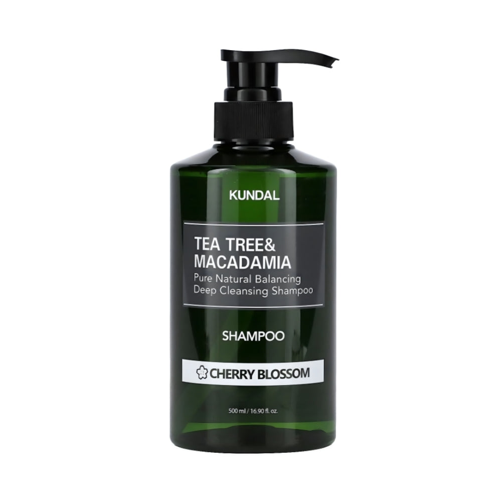Kundal hair shampoo 500ml tea tree & macadamia cherry blossom