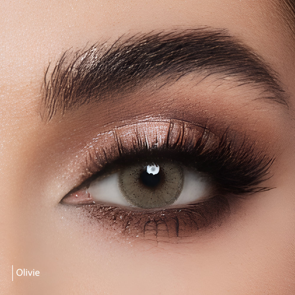 X Lens Monthly  Colored Lens Olive