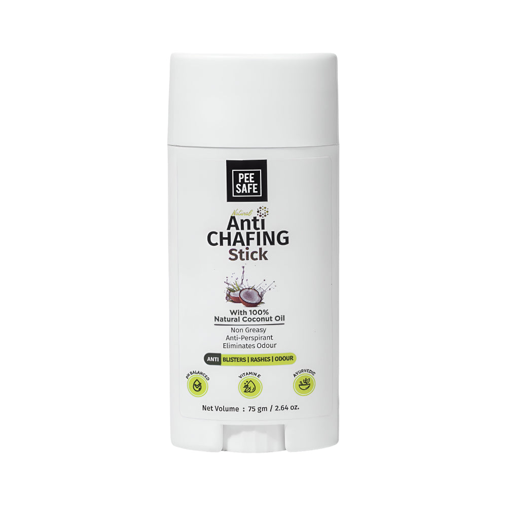 Pee Safe Anti Chafing Stick 75g 100% Natural For Thighs And Underarms