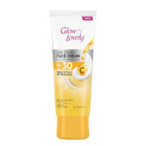 Glow & lovely face cream 100ml uv duo vitamin c spf30