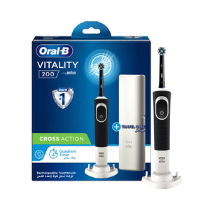 Oral b powered toothbrush vitality cross action with timer +travel case