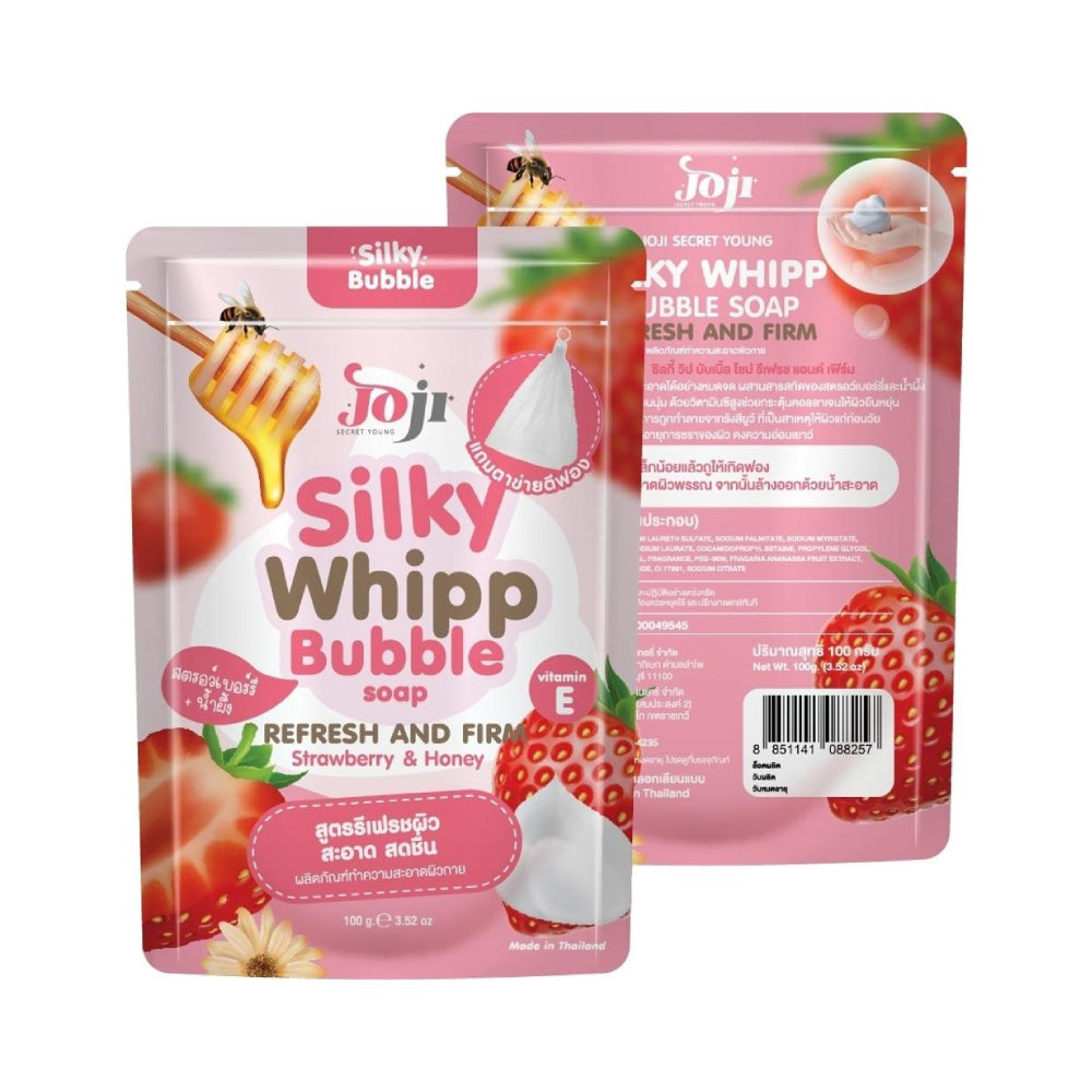 Joji Secret Young Bar Soap 100g Silky Whipp Bubble With Strawberry And Honey