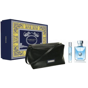 Versace Pour Homme 3pc Set For Men ( EDT 100mL + Sample 10mL + Bag )